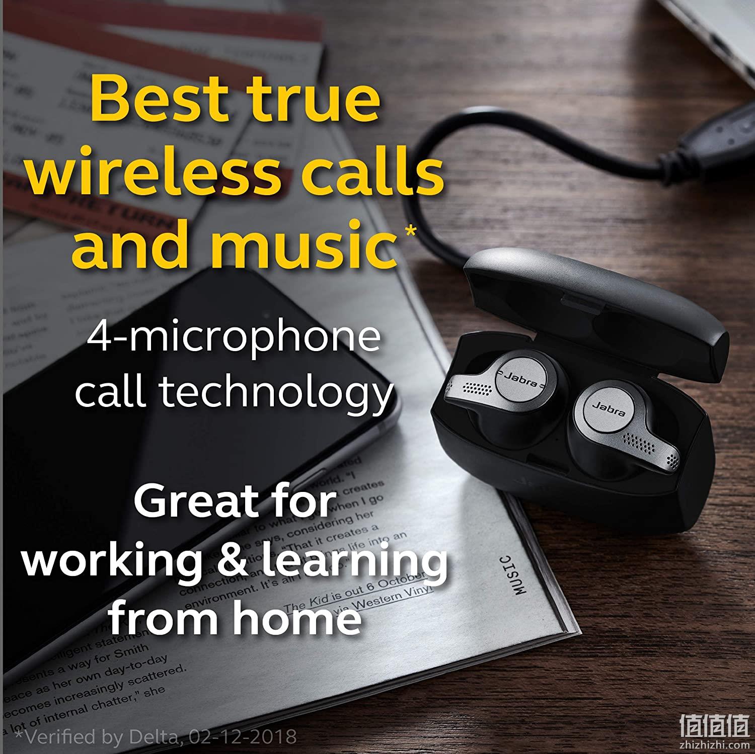 值哭！对标airpods，媲美有线耳机音质：Jabra捷波朗 Elite 65t 真无线蓝牙耳机 379.28元直邮到手（京东699元） 值值值-买手聚集的地方