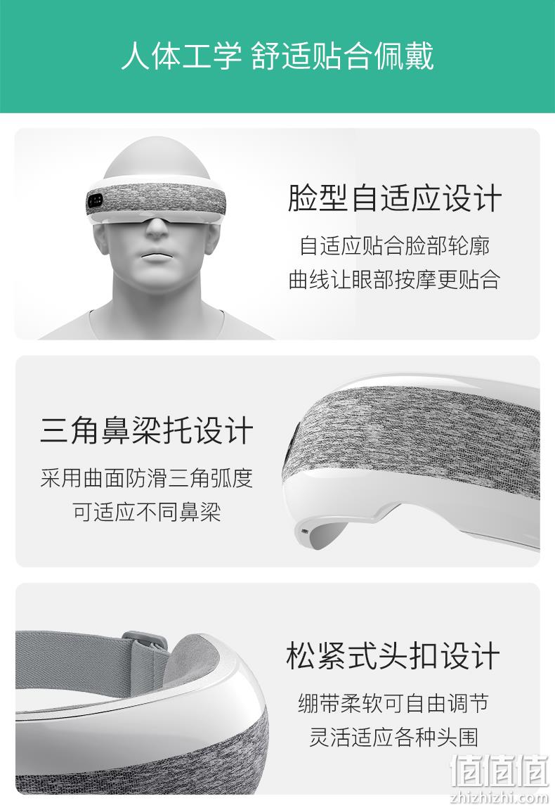 小米生态链，恒温热敷+多点气压按摩：仙技 加长眼部按摩仪 券后199元包邮 值值值-买手聚集的地方