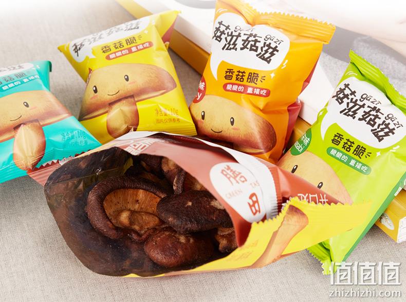 非膨化、泡后可还原：10gx20袋  菇滋菇滋 香菇脆 即食香菇干 券后29.9元包邮 值值值-买手聚集的地方