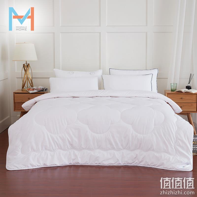 100%羊毛填充：梦洁出品 Mendale Home 优雅羊毛被 200x230cm 169元包邮 值值值-买手聚集的地方