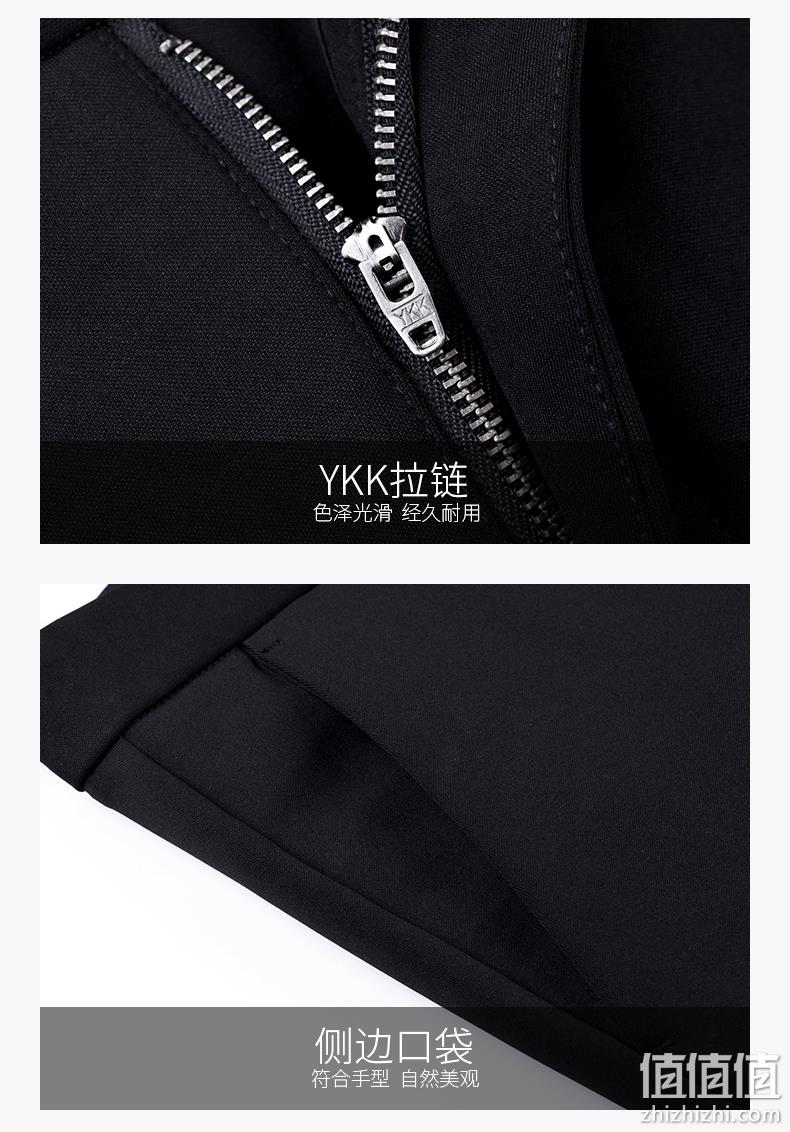修身抗皱免烫，加绒可选，YKK拉链：雅鹿 男士 商务休闲长裤 券后69元包邮 值值值-买手聚集的地方