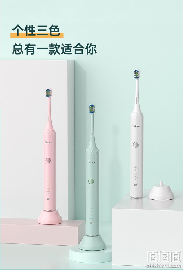 32000次/分钟无死角清洁，杜邦刷毛+感应充电：美的 全自动电动牙刷 双重优惠99元包邮 值值值-买手聚集的地方