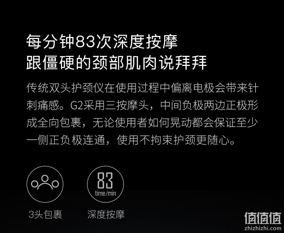 小米生态链，8天长续航，米家APP智控：脊安适 G2颈部按摩仪 券后299元包邮，3期免息 值值值-买手聚集的地方