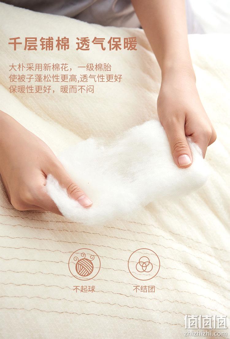 A类健康标准，20根精梳加密：大朴 纯新疆棉花被芯 3~7斤 99元起包邮 值值值-买手聚集的地方