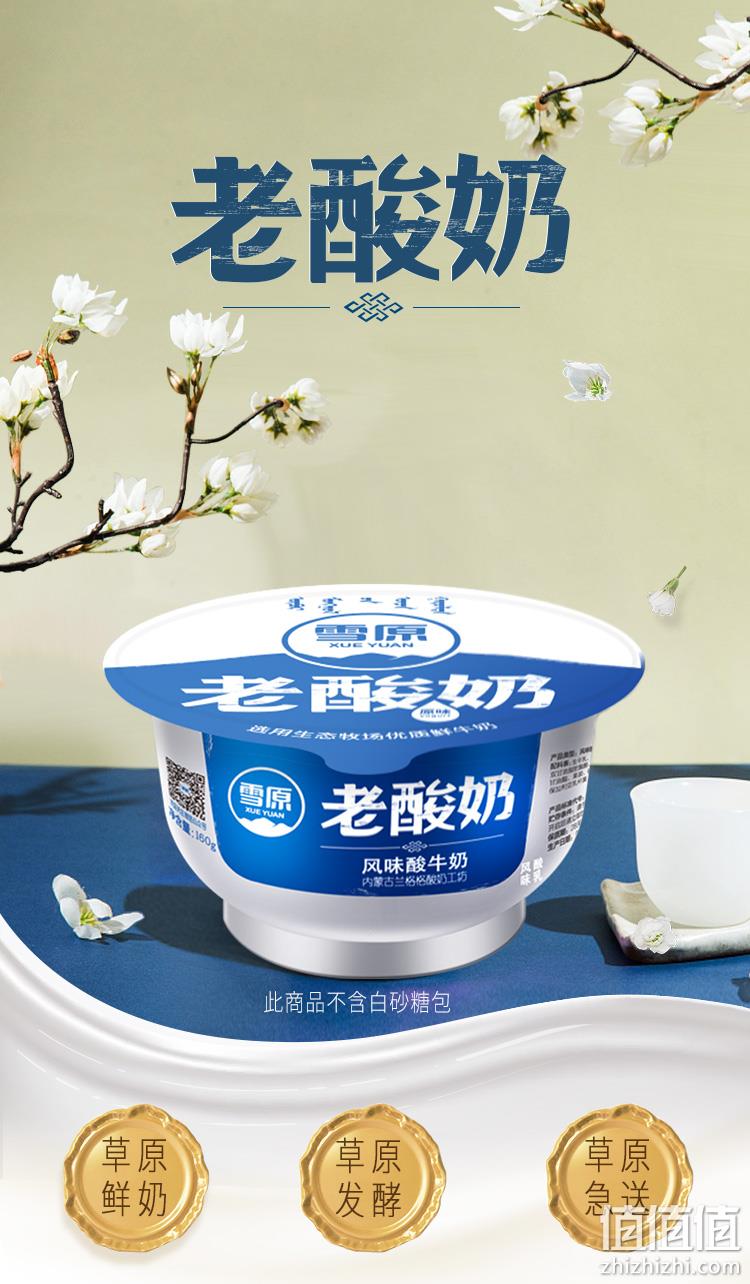 历史新低、草原直送：兰格格 低温老酸奶 160gx12碗 33.9元包邮 值值值-买手聚集的地方