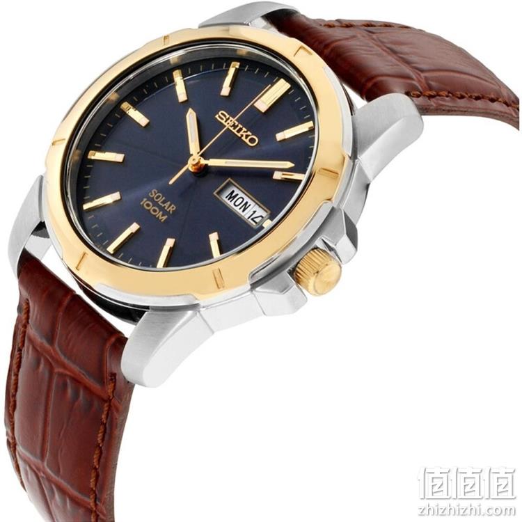 SEIKO 精工 SOLAR系列 SNE102 男士太阳能手表 Prime直邮到手658元 值值值-买手聚集的地方