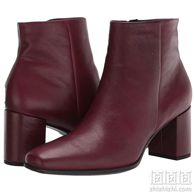 US4-4.5码，ECCO 爱步 Shape 60 型塑系列 女士真皮粗跟短靴 直邮含税到手566.7元 值值值-买手聚集的地方