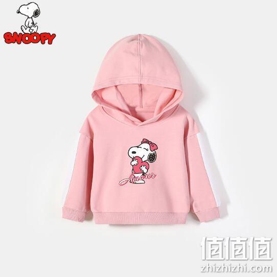 SNOOPY 史努比 女童连帽卫衣 32.9元包邮 值值值-买手聚集的地方