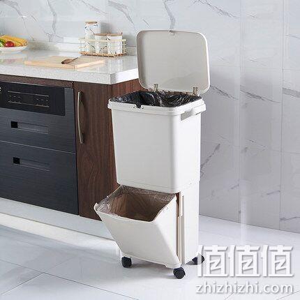 历史新低、干湿分离：kinbata 双层分类 收纳桶 35L 38元起包邮（之前推荐98元） 值值值-买手聚集的地方
