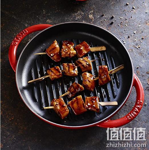 Staub 40510-309 圆形珐琅铸铁烤盘 26cm 632.3元包邮 值值值-买手聚集的地方
