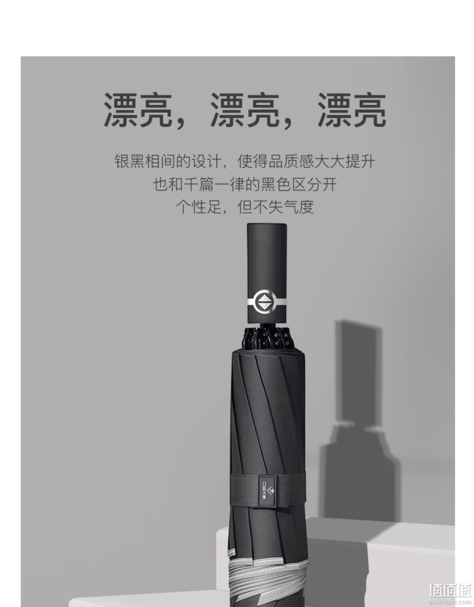 反向开阖不湿车：口袋元素 全自动车载折叠伞 两色 29元包邮 值值值-买手聚集的地方