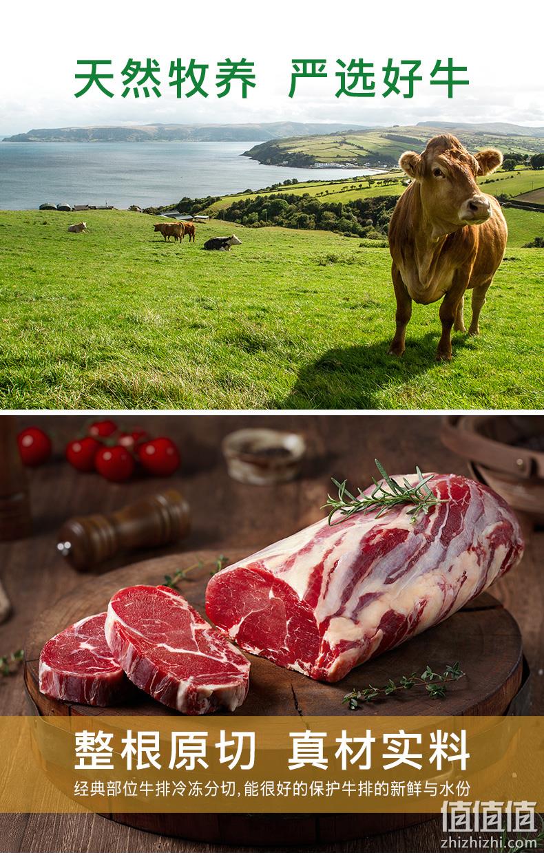 原肉整切非腌制：凤祥食品 一番牛 勋章菲力牛排 500gx2件 99元包邮 值值值-买手聚集的地方