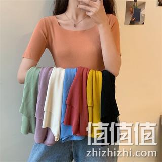 2021春夏新款，堆堆领等超多款式：鑫芝蝶 女士 内搭针织衫 14.9元起包邮 值值值-买手聚集的地方