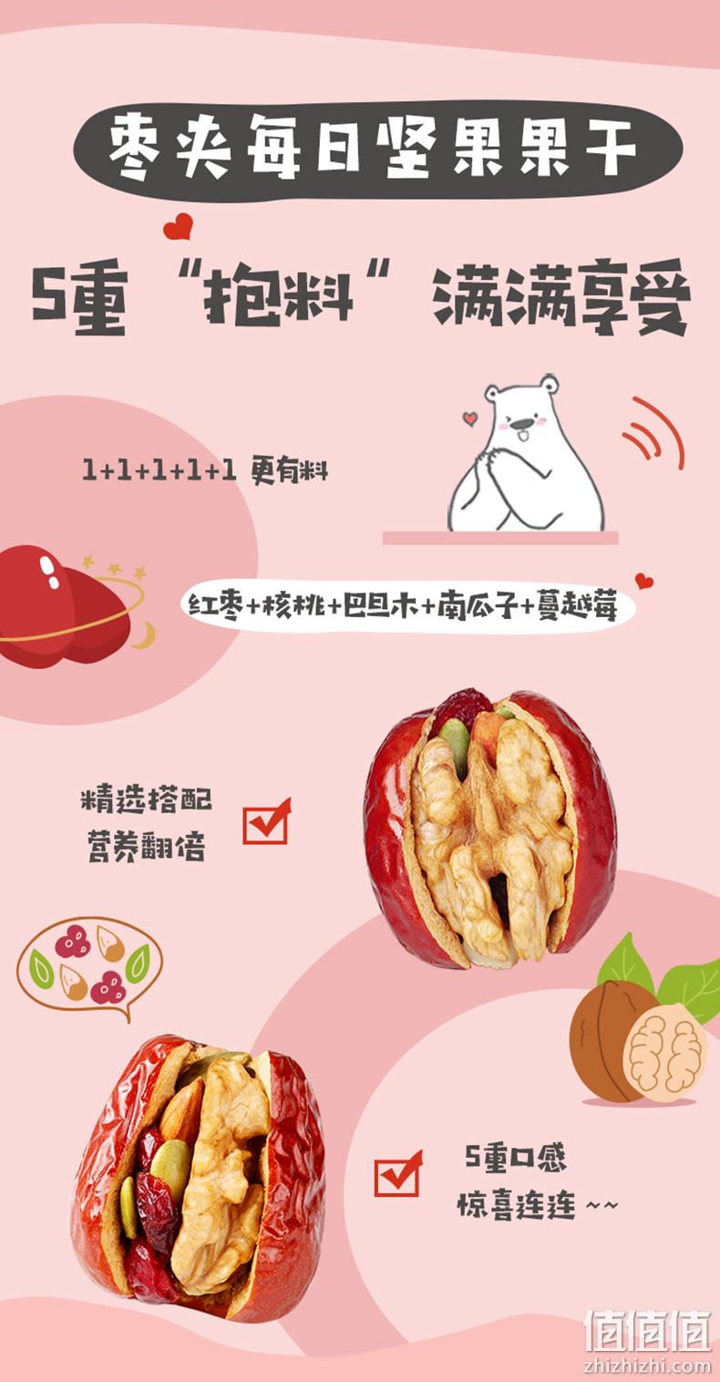 百草味 枣加每日坚果 216gx2件 33.8元包邮 值值值-买手聚集的地方