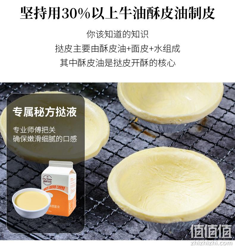 肯德基同款，23g大克重：西厨贝可 蛋挞皮18个+蛋挞液500g 19.9元包邮 值值值-买手聚集的地方