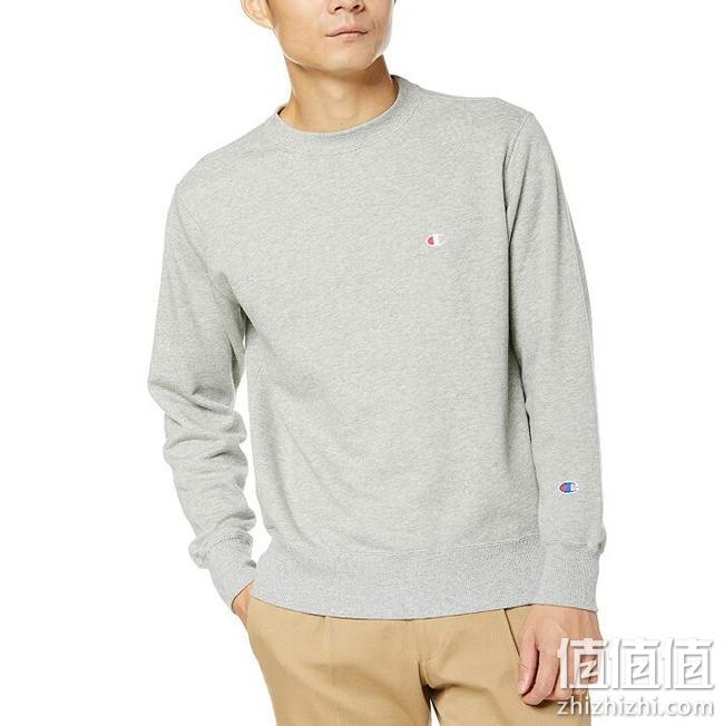亚马逊销冠！100%纯棉：Champion冠军 男士 经典刺绣小标纯色套头卫衣 Prime凑单直邮到手157元 值值值-买手聚集的地方
