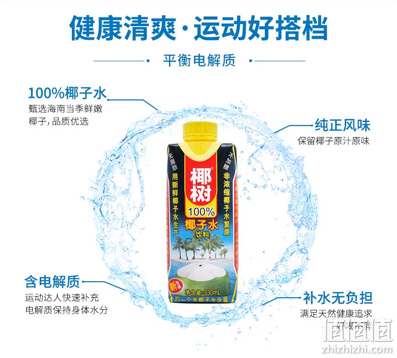猫超次日达，海南特产：椰树牌 椰汁 330mlx24盒 74元包邮 值值值-买手聚集的地方