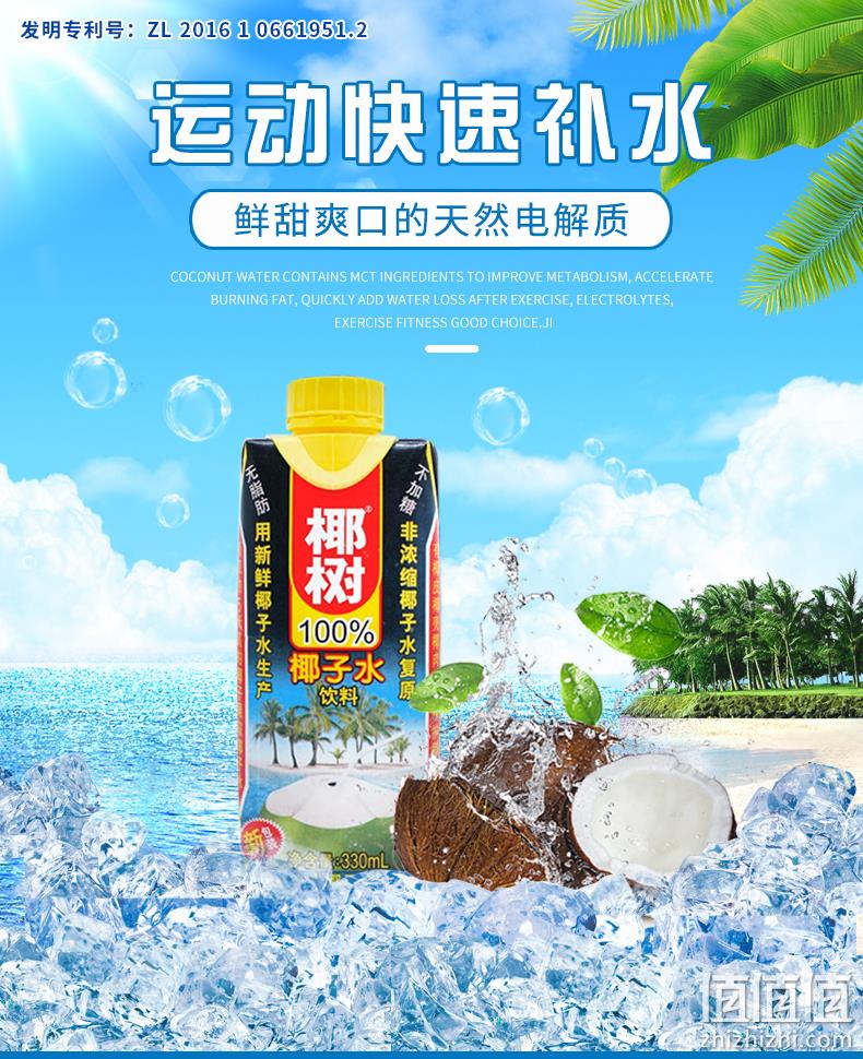 猫超次日达，海南特产：椰树牌 椰汁 330mlx24盒 74元包邮 值值值-买手聚集的地方