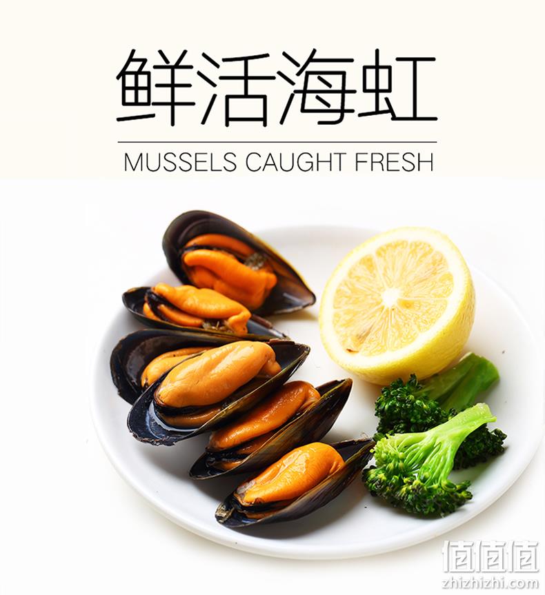 优全生鲜 山东特产 中小号海虹青口贝 5斤 22.9元包邮（中大果27.9元） 值值值-买手聚集的地方