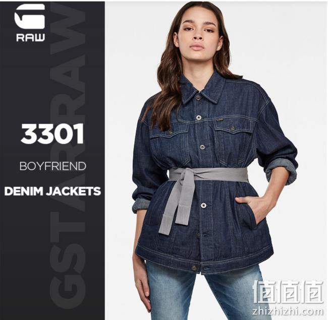 M码，G-STAR RAW 3301系列 女士轻薄牛仔外套 D17435 直邮含税到手418元（天猫1598元） 值值值-买手聚集的地方