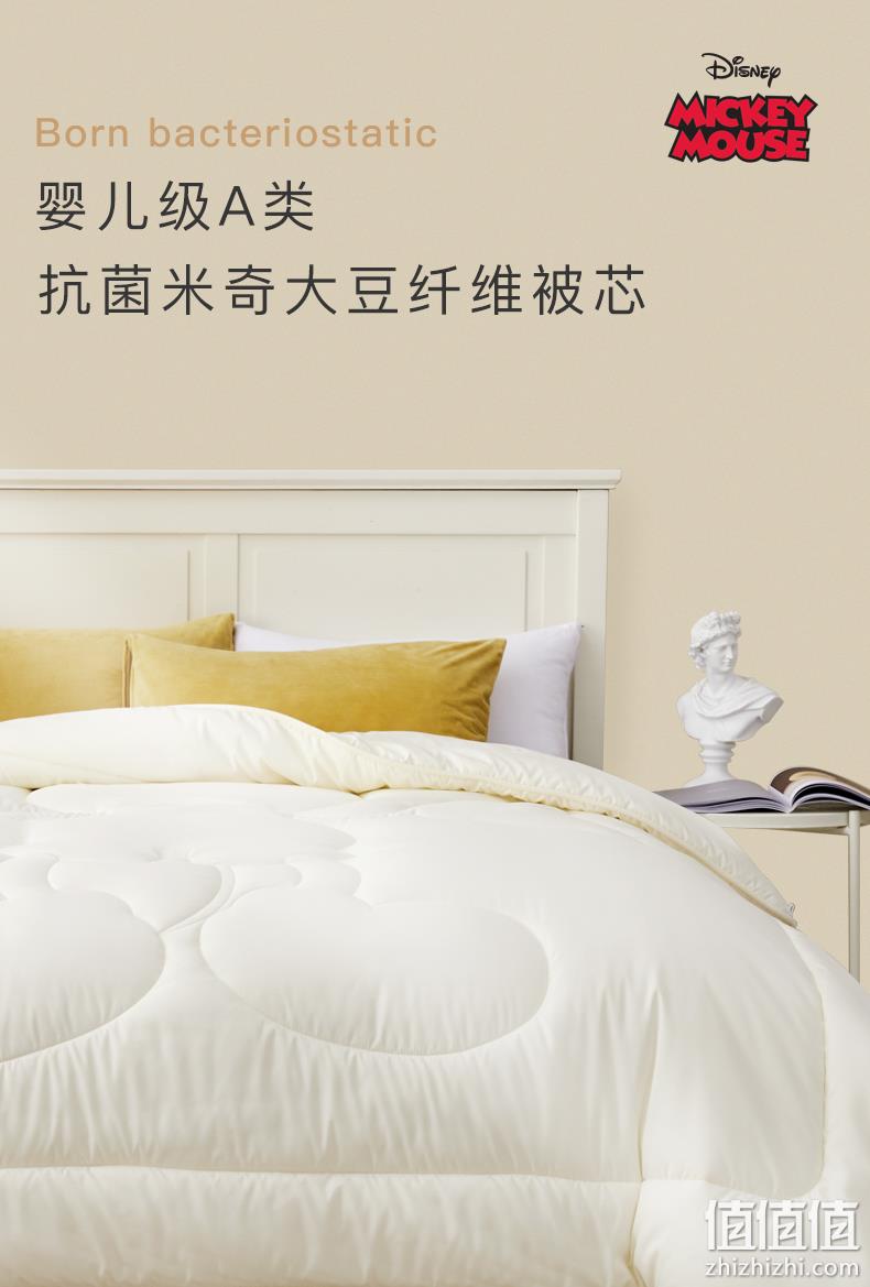新低！婴儿级A类品质：迪士尼 米奇 大豆纤维抗菌被芯 150X200cm 券后89元起包邮 值值值-买手聚集的地方