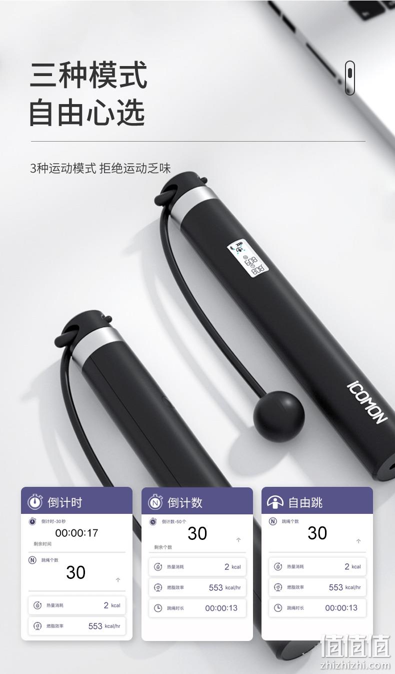 ICOMON 沃莱 有绳/无绳智能计数运动跳绳 新低89元包邮 值值值-买手聚集的地方
