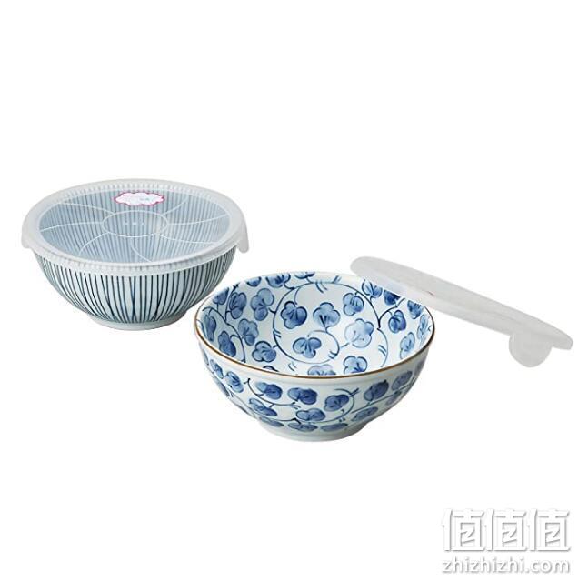 新低！日本原产，微波炉可用：750mlx2个 Saikaitoki西海陶器 波佐见烧 靛蓝饭碗 127元直邮到手 值值值-买手聚集的地方