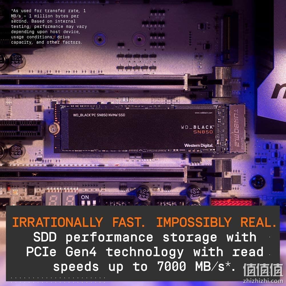 读速7000+，PCIe Gen4技术：2TB 西部数据 SN850 NVMe SSD固态硬盘 2834元直邮到手 值值值-买手聚集的地方