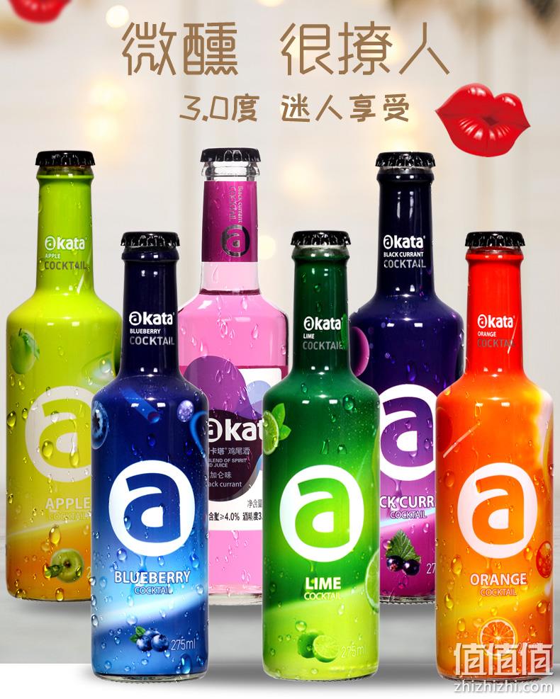 持平史低，3度微醺：275mlx4瓶装 AK-47 Okata阿卡塔 果汁鸡尾酒 4口味 券后19元包邮 值值值-买手聚集的地方