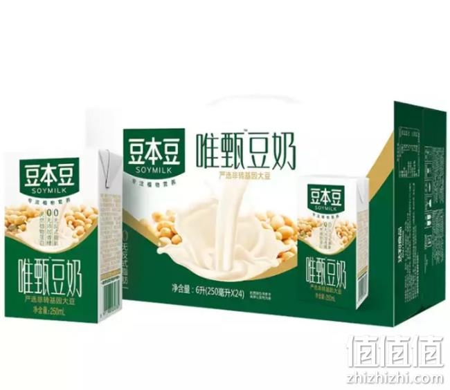 手慢无！豆本豆 唯甄豆奶 植物蛋白儿童营养早餐奶 250mlx24盒 9.9元 值值值-买手聚集的地方