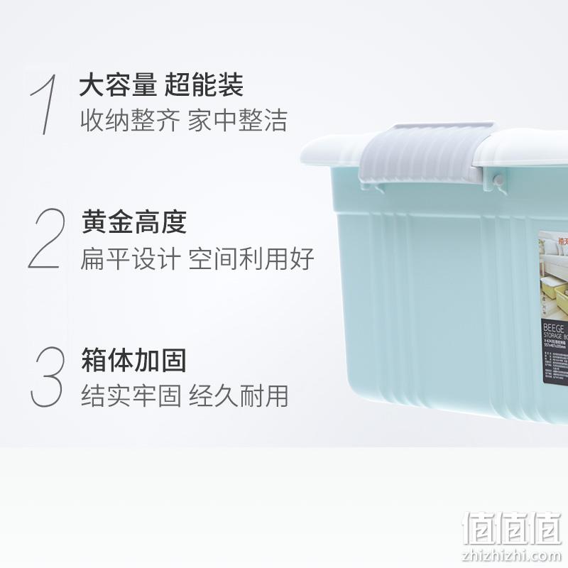 3个装！Citylong 禧天龙 床底收纳箱 407x555x205mm 69元包邮 小降10元 值值值-买手聚集的地方