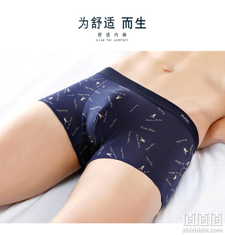 新低！高支纯棉，AAA级抑菌：4条 帕兰朵 男士 透气棉质内裤 券后19.9元起包邮 值值值-买手聚集的地方