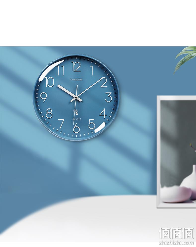 自动对时，分秒不差：Timess 12英寸轻奢静音电波钟 P30A 券后128元起包邮 值值值-买手聚集的地方
