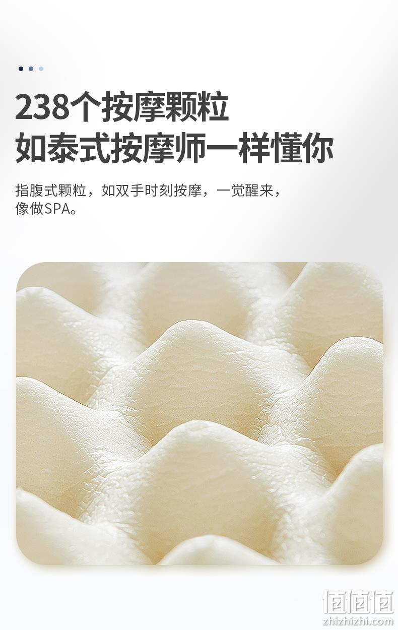 4.9分，央视展播品牌：Jago佳奥 泰国天然乳胶枕头 按摩款 券后39元包邮 值值值-买手聚集的地方