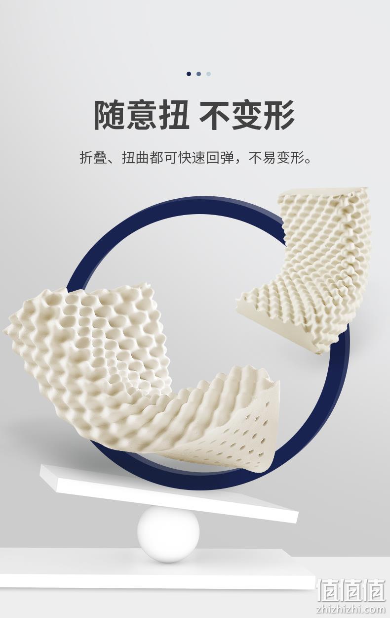 4.9分，央视展播品牌：Jago佳奥 泰国天然乳胶枕头 按摩款 券后39元包邮 值值值-买手聚集的地方