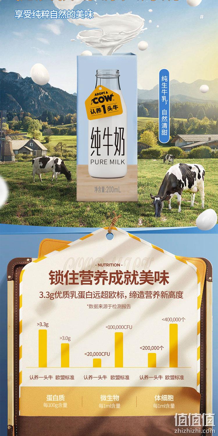 新低！光明伊利高端奶供应商：200mlx24盒 认养一头牛 100%生牛乳全脂纯牛奶 拍2件79.9元包邮（之前推荐82元） 值值值-买手聚集的地方