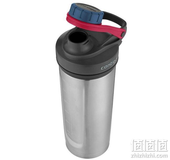 亚马逊销冠！双层真空保冷，带刻度：700ml Contigo康迪克 不锈钢运动水杯 摇摇杯 Prime直邮到手82元 值值值-买手聚集的地方