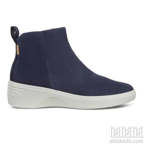2020新款 ECCO 爱步 Soft 7 Wedge柔酷7号 女士坡跟厚底短靴 直邮含税到手478.7元（之前推荐572.8元、天猫旗舰店1719元） 值值值-买手聚集的地方