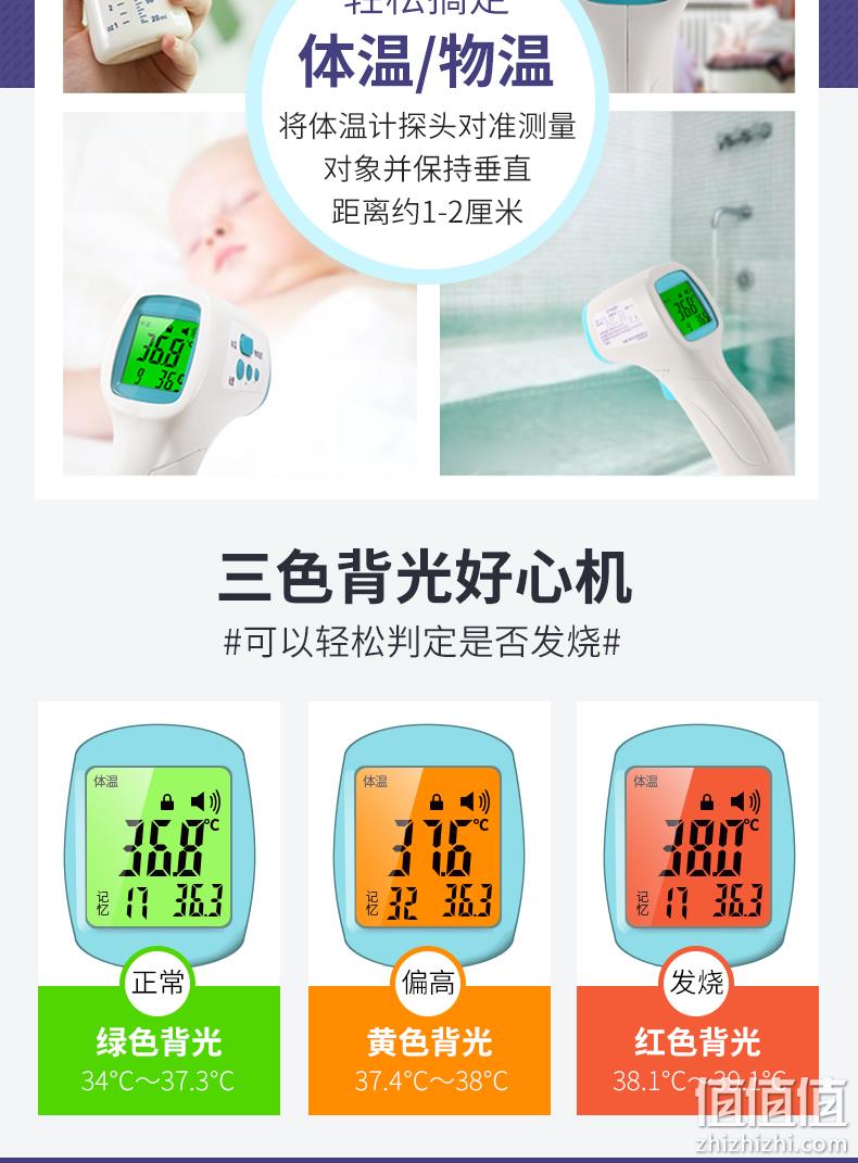 质保15年 可量体温 水温：长坤 红外线额温枪 CK-T1503 券后29元包邮（京东65元） 值值值-买手聚集的地方