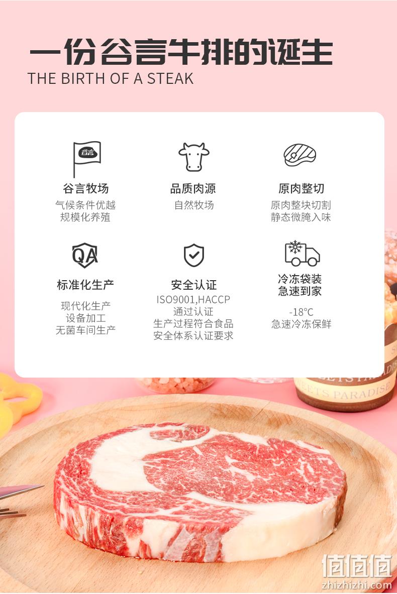 新低！澳洲原肉整切：1300g 谷言 牛排套餐 眼肉+西冷+菲力10片 双重优惠119元包邮 值值值-买手聚集的地方