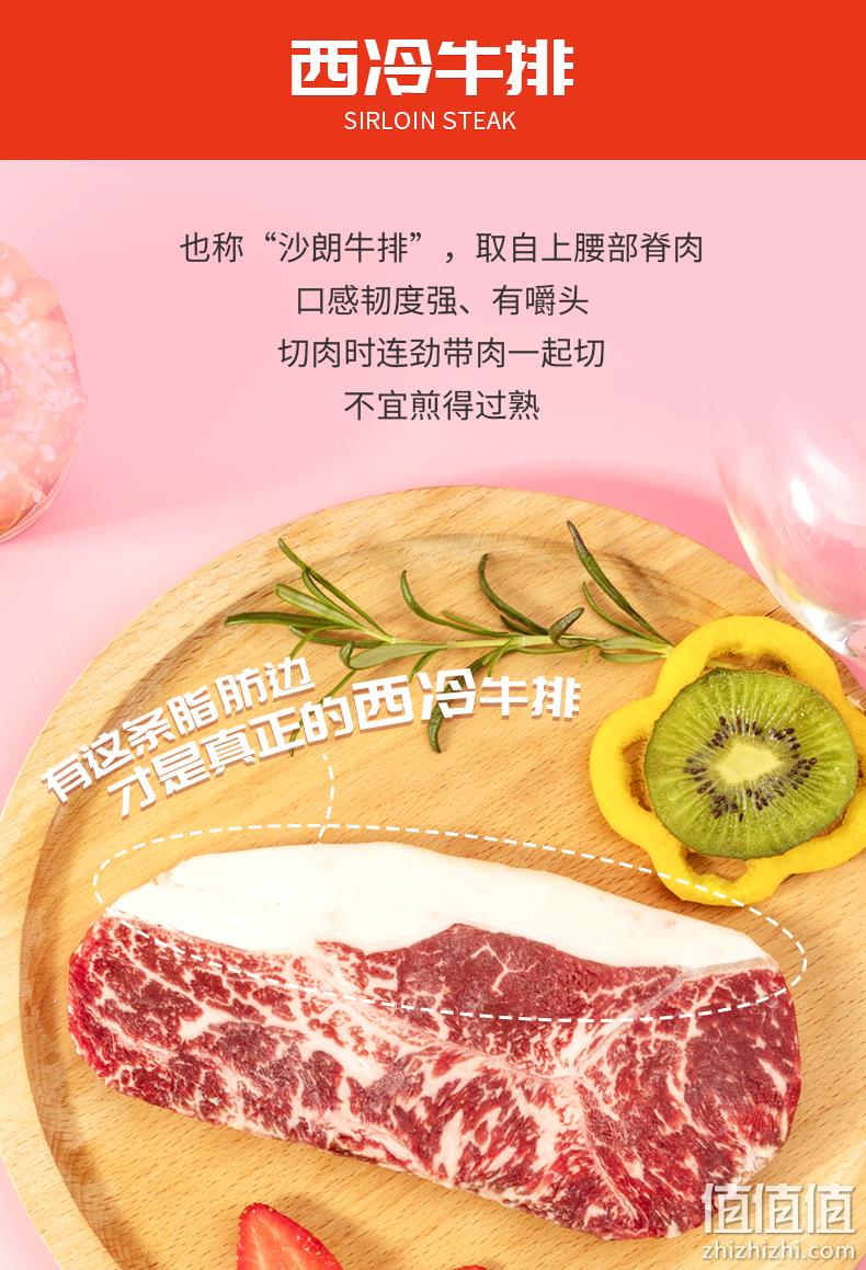 新低！澳洲原肉整切：1300g 谷言 牛排套餐 眼肉+西冷+菲力10片 双重优惠119元包邮 值值值-买手聚集的地方