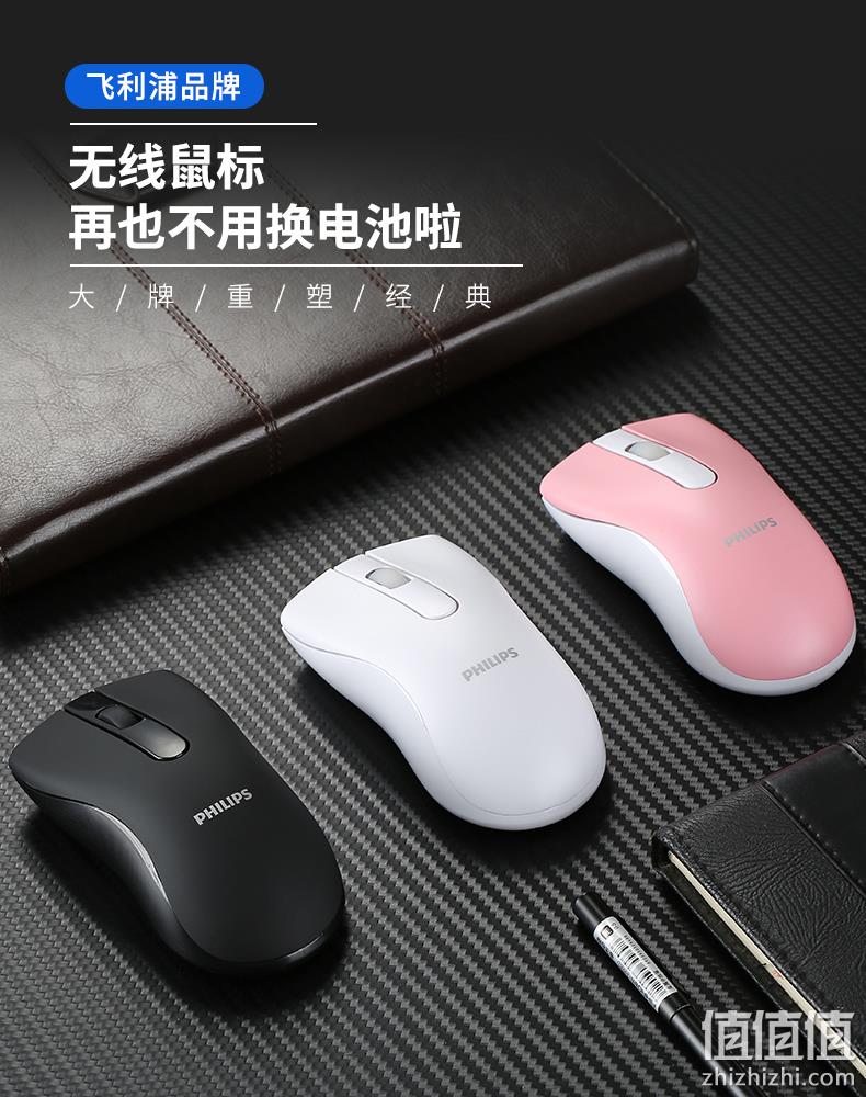 飞利浦 静音无线鼠标 SPK7211 券后14.9起包邮，充电款24.9元 值值值-买手聚集的地方