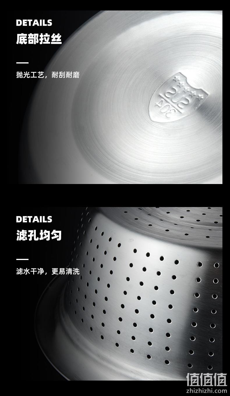 宣帝 加厚不锈钢盆 5件套 券后39元包邮 值值值-买手聚集的地方