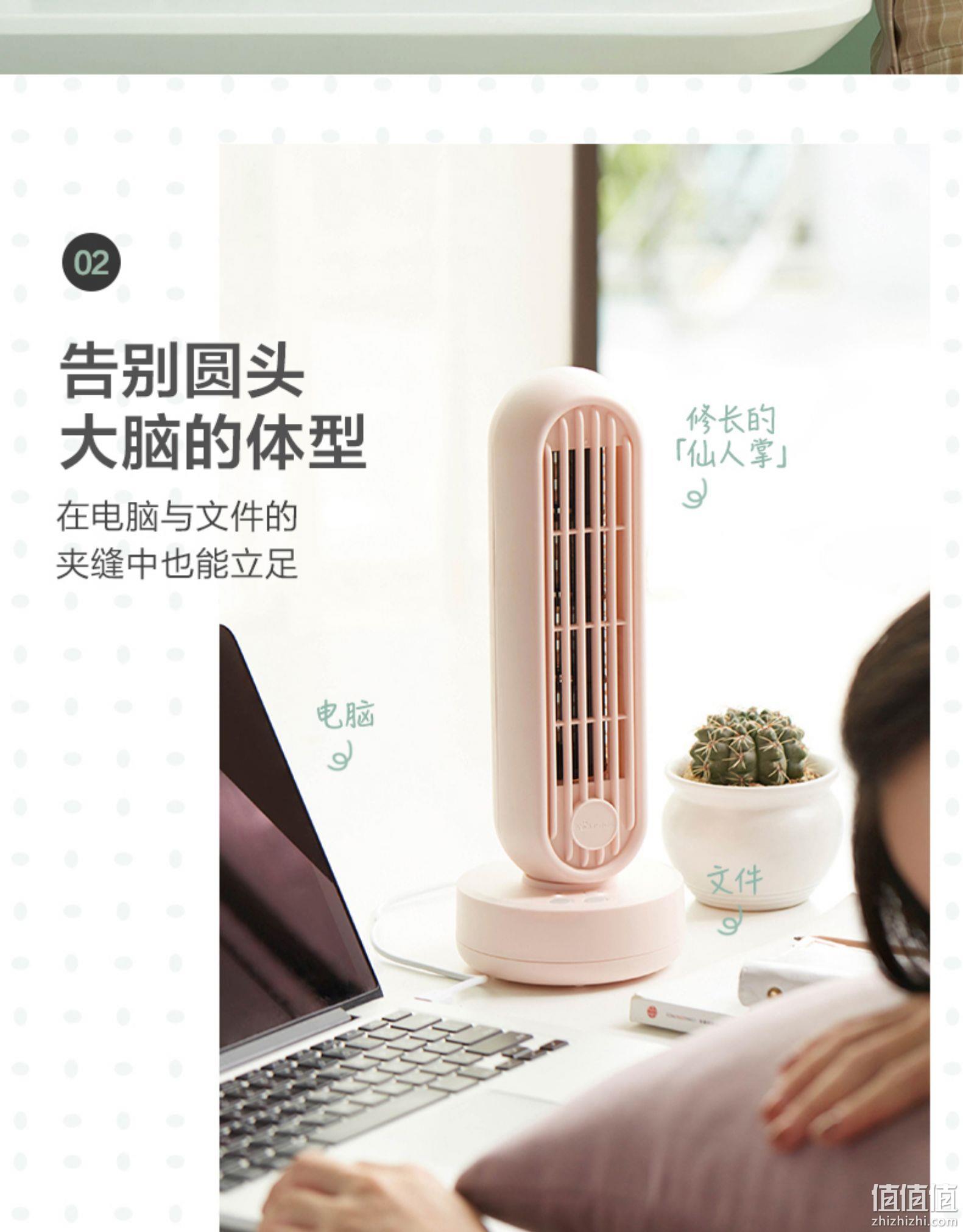 4.9分，净化清凉两不误，贯流摇头送风：小熊 负离子迷你塔扇 DFS-A04K1 79元包邮，不带负离子款69元 值值值-买手聚集的地方