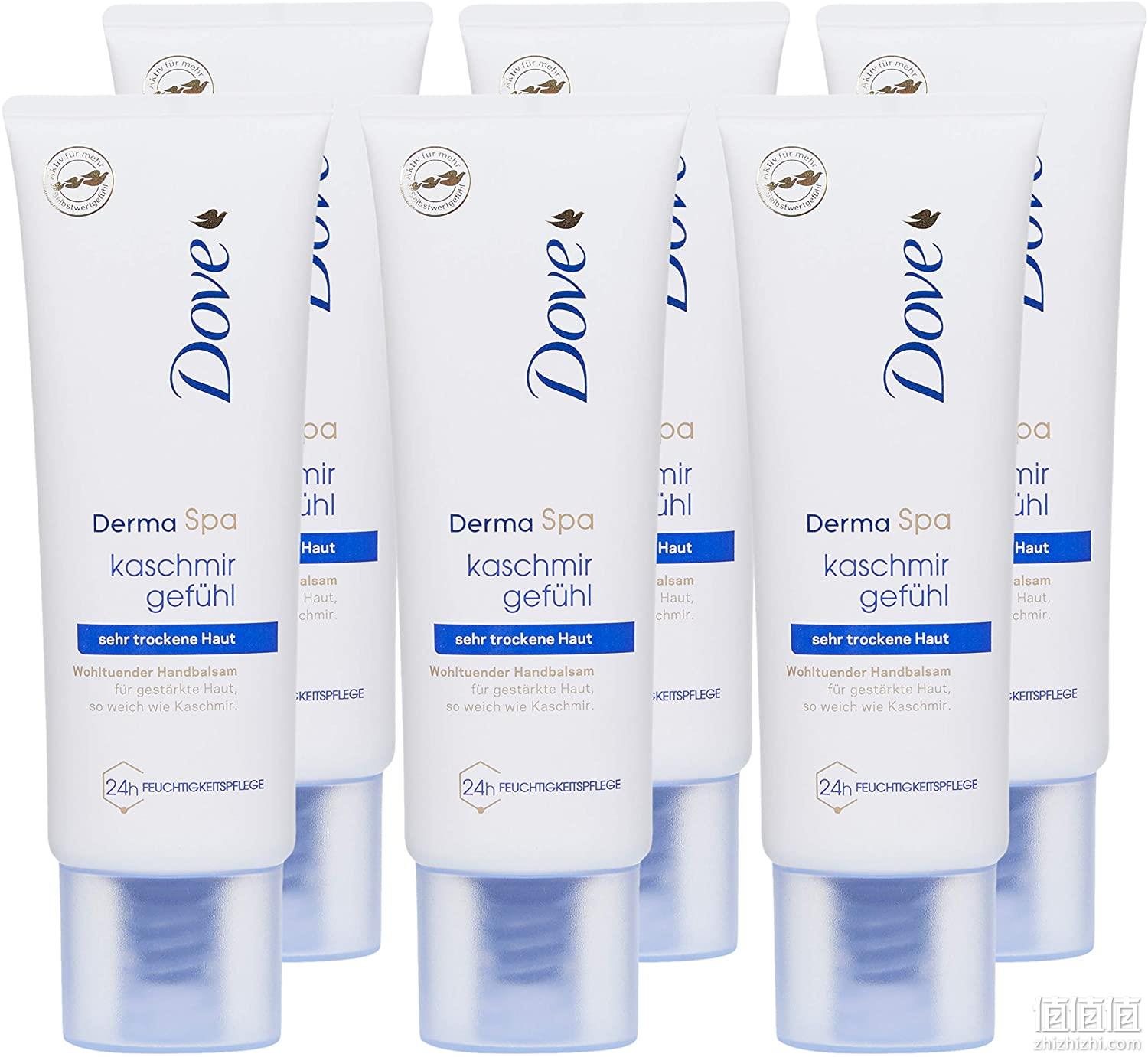 亚马逊销冠！75mlx6支 Dove多芬 DermaSpa 羊绒滋润保湿护手霜 Prime直邮到手65元 值值值-买手聚集的地方