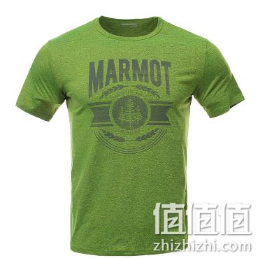Marmot 土拨鼠 H44259 男士速干短袖T恤 黑卡会员93元包邮（长期139元） 值值值-买手聚集的地方