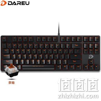 Dareu 达尔优 DK100 87键 有线机械键盘 黑色 国产茶轴 无光 券后89元包邮 值值值-买手聚集的地方