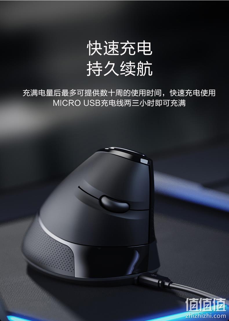 新低！无线快充，告别鼠标手：英菲克 M80 无线垂直竖握式鼠标 券后64元包邮（之前69元） 值值值-买手聚集的地方