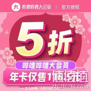 15日0点，大会员5折购：哔哩哔哩大会员 12个月 116.5元 值值值-买手聚集的地方