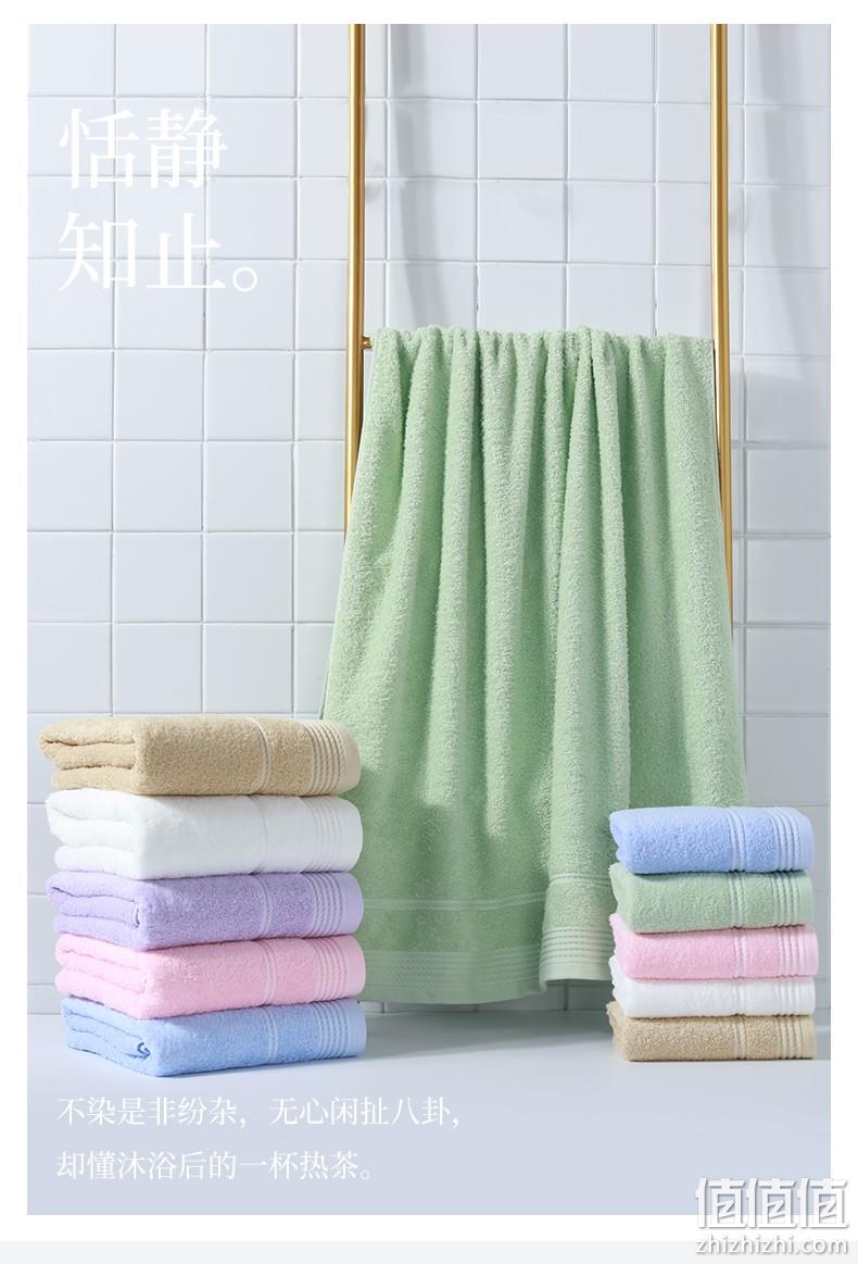 A类纯棉加厚，抗菌吸水：140x70cm 洁丽雅 新疆长绒棉浴巾 券后19.9元包邮 值值值-买手聚集的地方